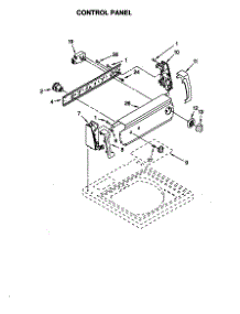 Control Panel parts for Kenmore Washer 110.20412990 (11020412990, 110 20412990) from AppliancePartsPros.com