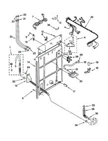 Rear Panel parts for Kenmore Washer 110.20412991 (11020412991, 110 20412991) from AppliancePartsPros.com