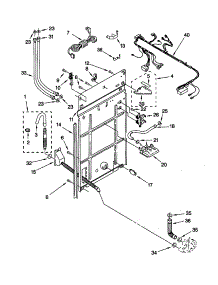 Rear Panel parts for Kenmore Washer 110.20432990 (11020432990, 110 20432990) from AppliancePartsPros.com