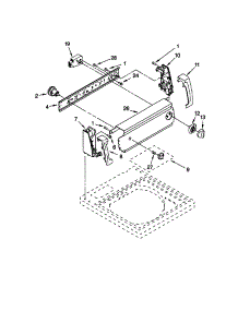 Control Panel parts for Kenmore Washer 110.20432990 (11020432990, 110 20432990) from AppliancePartsPros.com