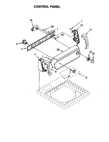 Control Panel parts for Kenmore Washer 110.20442990 (11020442990, 110 20442990) from AppliancePartsPros.com