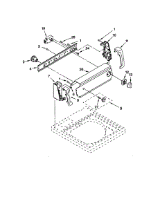 Control Panel parts for Kenmore Washer 110.20442991 (11020442991, 110 20442991) from AppliancePartsPros.com
