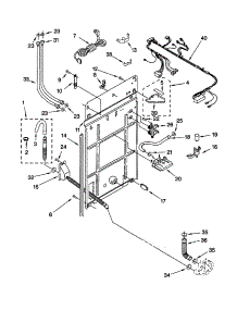 Rear Panel parts for Kenmore Washer 110.20442991 (11020442991, 110 20442991) from AppliancePartsPros.com