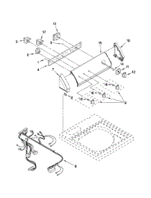 Control Panel Parts parts for Kenmore Washer 110.20522900 (11020522900, 110 20522900) from AppliancePartsPros.com
