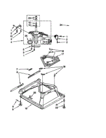 Machine Base parts for Kenmore Washer 110.20602991 (11020602991, 110 20602991) from AppliancePartsPros.com