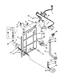 Rear Panel parts for Kenmore Washer 110.20602991 (11020602991, 110 20602991) from AppliancePartsPros.com