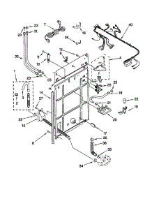 Rear Panel parts for Kenmore Washer 110.20602992 (11020602992, 110 20602992) from AppliancePartsPros.com