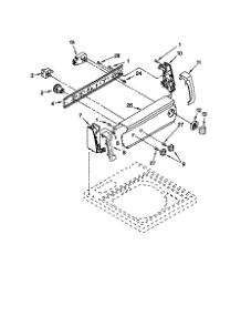 Control Panel parts for Kenmore Washer 110.20612990 (11020612990, 110 20612990) from AppliancePartsPros.com