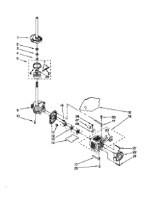 Brake / Clutch / Gearcase / Motor / Pump parts for Kenmore Washer 110.20612991 (11020612991, 110 20612991) from AppliancePartsPros.com