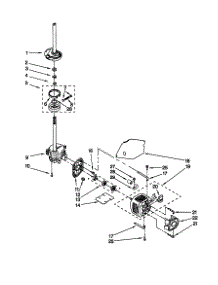 Brake / Clutch / Gearcase / Motor / Pump parts for Kenmore Washer 110.20912990 (11020912990, 110 20912990) from AppliancePartsPros.com