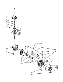 Brake / Clutch / Gearcase / Motor / Pump parts for Kenmore Washer 110.20927990 (11020927990, 110 20927990) from AppliancePartsPros.com