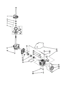 Brake / Clutch / Gearcase / Motor / Pump parts for Kenmore Washer 110.20932991 (11020932991, 110 20932991) from AppliancePartsPros.com