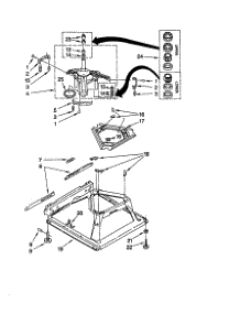 Machine Base parts for Kenmore Washer 110.20932991 (11020932991, 110 20932991) from AppliancePartsPros.com
