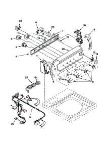 Control Panel parts for Kenmore Washer 110.20932994 (11020932994, 110 20932994) from AppliancePartsPros.com