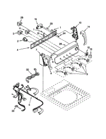 Control Panel parts for Kenmore Washer 110.20936991 (11020936991, 110 20936991) from AppliancePartsPros.com