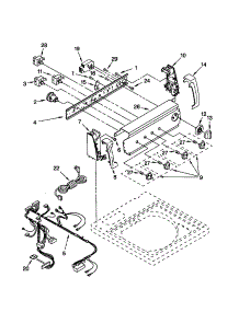 Control Panel parts for Kenmore Washer 110.20936993 (11020936993, 110 20936993) from AppliancePartsPros.com