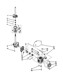 Brake / Clutch / Gearcase / Motor / Pump parts for Kenmore Washer 110.20942990 (11020942990, 110 20942990) from AppliancePartsPros.com
