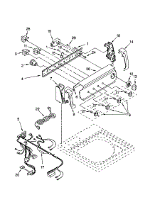 Control Panel parts for Kenmore Washer 110.20942993 (11020942993, 110 20942993) from AppliancePartsPros.com