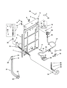 Rear Panel parts for Kenmore Washer 110.20942994 (11020942994, 110 20942994) from AppliancePartsPros.com