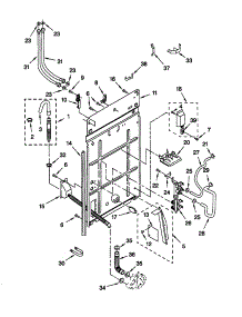 Rear Panel parts for Kenmore Washer 110.20952991 (11020952991, 110 20952991) from AppliancePartsPros.com