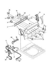Control Panel parts for Kenmore Washer 110.20954994 (11020954994, 110 20954994) from AppliancePartsPros.com