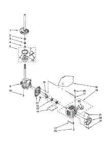 Brake / Clutch / Gearcase / Motor / Pump parts for Kenmore Washer 110.20954994 (11020954994, 110 20954994) from AppliancePartsPros.com