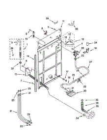 Rear Panel parts for Kenmore Washer 110.20956994 (11020956994, 110 20956994) from AppliancePartsPros.com