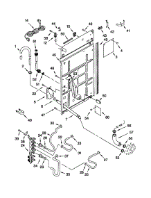 Rear Panel parts for Kenmore Washer 110.20972992 (11020972992, 110 20972992) from AppliancePartsPros.com