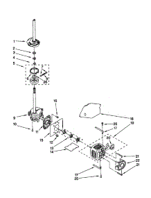 Brake / Clutch / Gearcase / Motor / Pump parts for Kenmore Washer 110.20972993 (11020972993, 110 20972993) from AppliancePartsPros.com