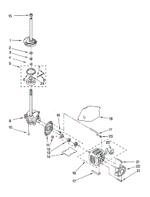 Brake, Clutch, Gearcase, Motor And Pump Parts parts for Kenmore Washer 110.29737801 (11029737801, 110 29737801) from AppliancePartsPros.com