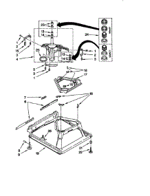 Machine Base parts for Kenmore Washer 110.29802890 (11029802890, 110 29802890) from AppliancePartsPros.com