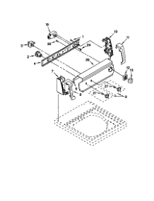 Control Panel parts for Kenmore Washer 110.29812891 (11029812891, 110 29812891) from AppliancePartsPros.com