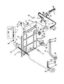 Rear Panel parts for Kenmore Washer 110.29812891 (11029812891, 110 29812891) from AppliancePartsPros.com