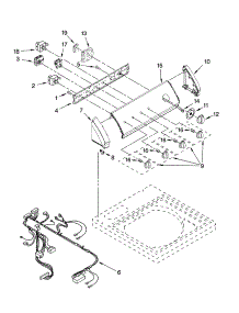 Control Panel Parts parts for Kenmore Washer 110.29832800 (11029832800, 110 29832800) from AppliancePartsPros.com