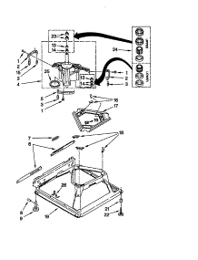 Machine Base parts for Kenmore Washer 110.29842990 (11029842990, 110 29842990) from AppliancePartsPros.com