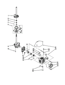Brake / Clutch / Gearcase / Motor / Pump parts for Kenmore Washer 110.29842991 (11029842991, 110 29842991) from AppliancePartsPros.com