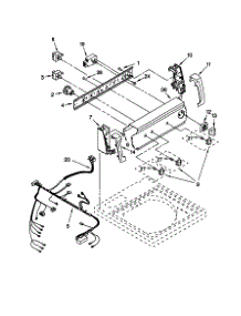 Control Panel parts for Kenmore Washer 110.29852991 (11029852991, 110 29852991) from AppliancePartsPros.com