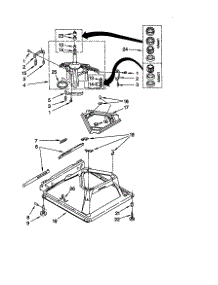 Machine Base parts for Kenmore Washer 110.29852992 (11029852992, 110 29852992) from AppliancePartsPros.com
