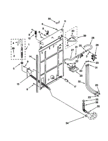 Rear Panel parts for Kenmore Washer 110.29882890 (11029882890, 110 29882890) from AppliancePartsPros.com