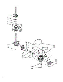 Brake / Clutch / Gearcase / Motor / Pump parts for Kenmore Washer 110.29882891 (11029882891, 110 29882891) from AppliancePartsPros.com