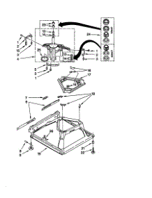 Machine Base parts for Kenmore Washer 110.29882891 (11029882891, 110 29882891) from AppliancePartsPros.com
