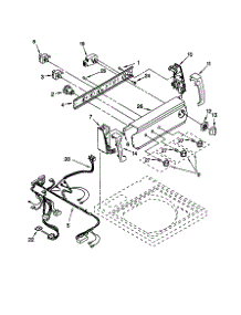 Control Panel parts for Kenmore Washer 110.29882891 (11029882891, 110 29882891) from AppliancePartsPros.com