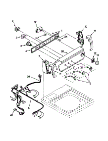 Control Panel parts for Kenmore Washer 110.29884890 (11029884890, 110 29884890) from AppliancePartsPros.com