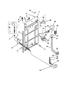 Rear Panel parts for Kenmore Washer 110.29884891 (11029884891, 110 29884891) from AppliancePartsPros.com