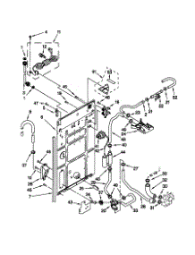 Rear Panel parts for Kenmore Washer 110.29962890 (11029962890, 110 29962890) from AppliancePartsPros.com