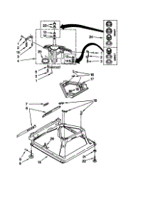 Machine Base parts for Kenmore Washer 110.29962890 (11029962890, 110 29962890) from AppliancePartsPros.com