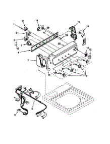 Control Panel parts for Kenmore Washer 110.29962890 (11029962890, 110 29962890) from AppliancePartsPros.com