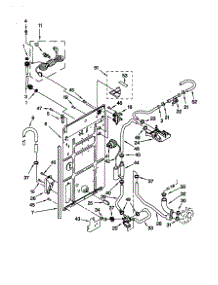 Rear Panel parts for Kenmore Washer 110.29962891 (11029962891, 110 29962891) from AppliancePartsPros.com