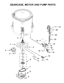 Gearcase, Motor And Pump Parts parts for Kenmore Washer 110.31312020 (11031312020, 110 31312020) from AppliancePartsPros.com