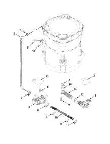 Pump Parts parts for Kenmore Washer 110.31632610 (11031632610, 110 31632610) from AppliancePartsPros.com